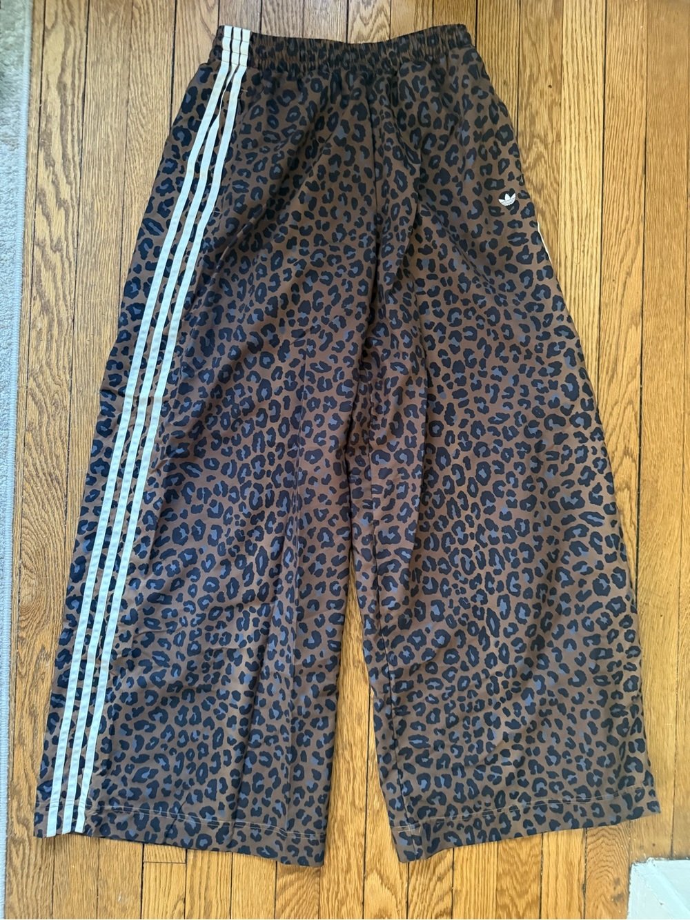 adidas Firebird Oversized Leopard Track Pants - Size Small